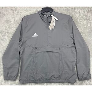 NWT Adidas Men's W STM 1/4 WV Pullover Long‎ Sleeve XL Gray